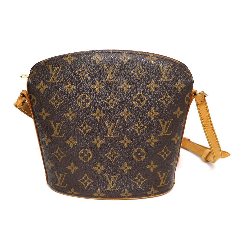 Louis Vuitton Drouot Monogram Shoulder Bag Canvas Brown